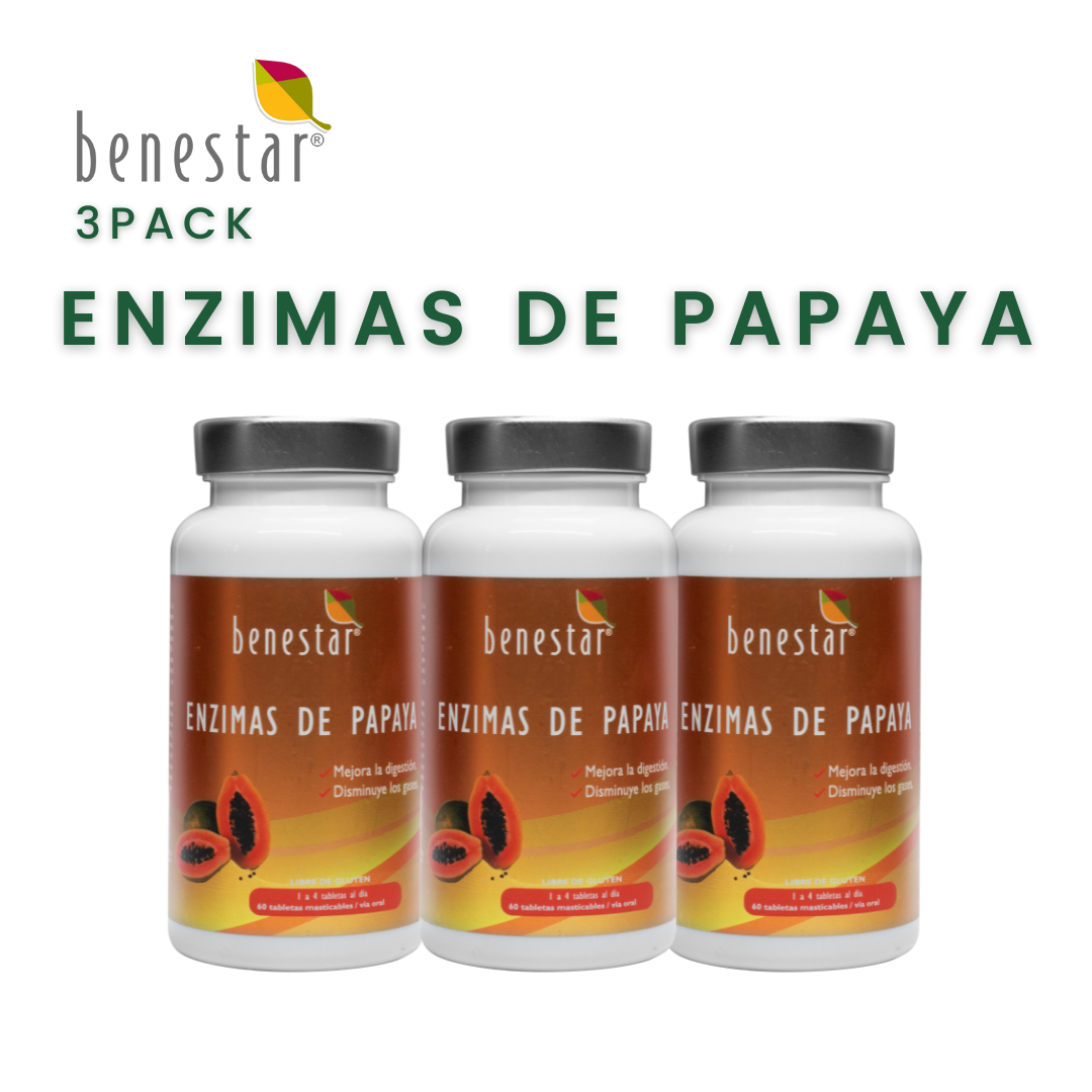 3 Pack - Enzimas de Papaya
